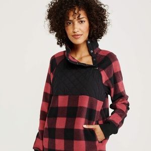 Abercrombie Asymmetrical Snap-up Fleece